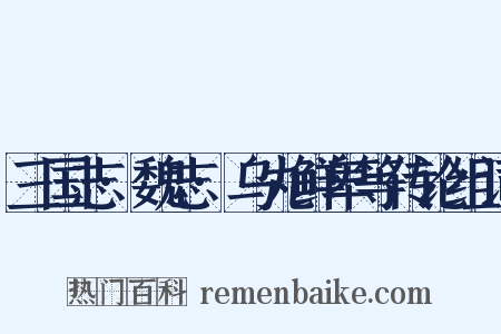 三国志·魏志·乌丸鲜卑等传论组词是什么意思的图片